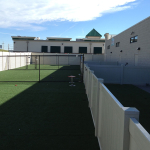 The outdoor play area